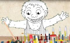 Achim Kirsch, "Freddys Zeichenreise. Der Lauf der Dinge" (Filmstill, Detail), 2021