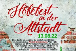 Höfefest in der Altstadt – Stadtmuseum und Fouqué-Bibliothek mit dabei