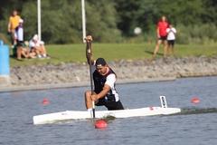 Der Wusterwitzer Canadierfahrer Noam Voigt vom KC Potsdam