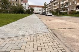 Flämingstraße, Gehweg