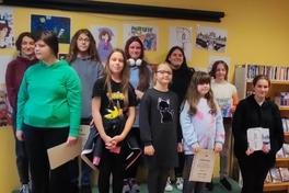 Die Siegerinnen und Sieger des Manga- und Comic-Zeichenwettbewerbes 2023.