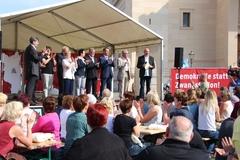 Begrüßung durch alle anwesenden Oberbürgermeister und Bürgermeister