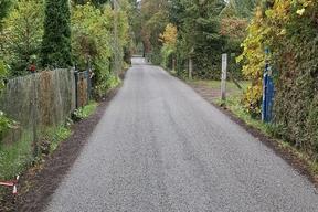 Ansicht der hergestellten Fahrbahn