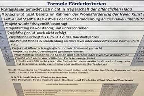 Tabellen zu Förderkriterien.