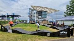 Der Pumptrack bleibt bis zu den 14. Kinder- und Jugendsportspielen.