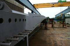 Brückenbau am Stadtkanal und Jacobsgraben: Einheben der Stahlüberbauten am 27. und 28.08. 2014