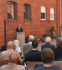 Oberbürgermeister Daniel Keip in seiner Rede: "Der 17. Juni erinnert uns daran, wie kostbar Freiheit ist."