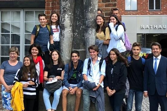 Griechische Schülergruppe zu Besuch beim Oberbürgermeister