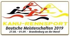 Das offizielle Logo der Kanu-Rennsport-DM 2019.