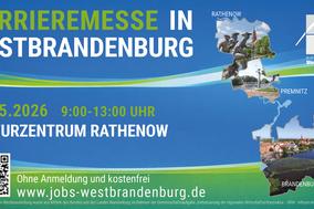 Flyer zur Karrieremesse in Westbrandenburg