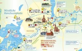 Kartenausschnitt mit Wasserwegen