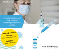 Impfen im Stahlpalast ohne Termin mit Johson und Johnson am 21.08.2021
