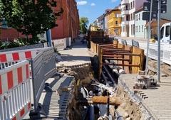Baustelle in der Neuendorfer Straße