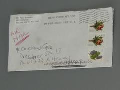 Bild 1 Auf seltsamen Wegen gelangte dieser Brief aus Amerika zum Brandenburger Beetzsee.