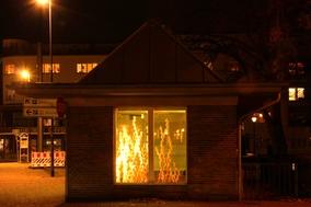 "Holzknoten" im Kulturpavillon.