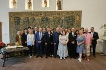 Gruppenbild der Delegationen in Kaiserslautern mit Oberbürgermeisterin Beate Kimmel (2. v.r.)