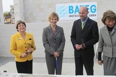 Grundsteinlegung für die Erweiterung des Studentenwohnheims