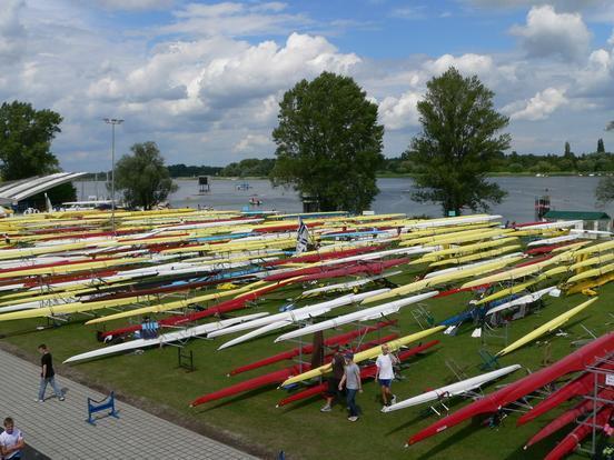 Voll wird es am Wochenende auf dem "Sattelplatz" der Regattastrecke, wenn drei Deutsche Meisterschaften ausgetragen werden.