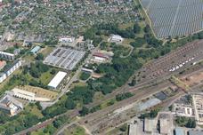 Luftbild vom Gewerbegebiet Neuendorfer Sand