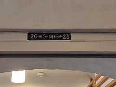 Der Segen wurde im Eingangsbereich des Oberbürgermeisterbüros angebracht.