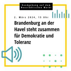 Plakataufruf zur Kundgebung