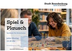 Plakat – Erwachsene spielen ein Brettspiel