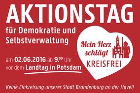 Aktionstag für Demokratie und Selbstverwaltung am 02.06.2016