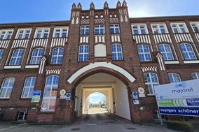 Das 1907 gebaute Verwaltungsgebäude der Excelsior-Fahrradwerke.