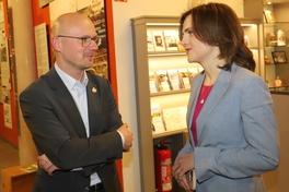 OB Keip mit der Ostbeauftragten Elisabeth Kaiser.