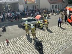 Die Einsatzübung aus der Vogelperspektive