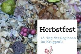 Herbstfest mit Regionalmarkt im Naturschutzzentrum Krugpark