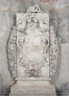 2018 freigelegtes und restauriertes Sandsteinepitaph von J.B. Gärtner