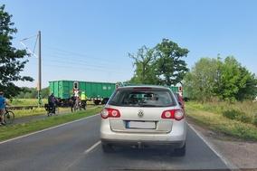 Der Bahnübergang Wust ist wieder für den Autoverkehr passierbar
