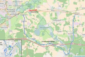 Vollsperrung der B1 zwischen den Ortsteilen Wust und Gollwitz ab 20.07.2017