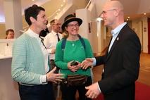 Daniel Keip mit Leona Heymann und Antonia Wünschmann.