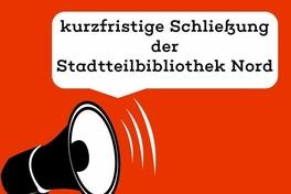 Hinweisschild Bibliothek geschlossen