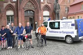 Zwischenstopp der Europaradtour