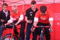 MBS Vorstandsmitglied Gerhard Zepf (links) und Bürgermeister Steffen Scheller im Duell