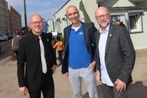 OB Keip mit Ronald Weißlin und Matthias Pietschmann.