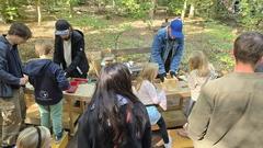 Jede Menge Vogelhäuser wurden gebaut.