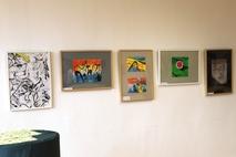 Ausgestellte Kunstwerke.