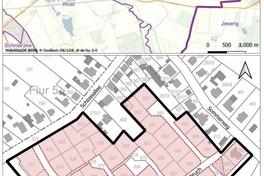 Übersichtskarte zum Geltungsbereich des Bebauu