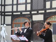 Musikalische Umrahmung der Ausstellungseröffnung.