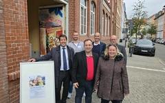 Oberbürgermeister Steffen Scheller zu Gast bei der Lebenshilfe in der Wredowstraße.