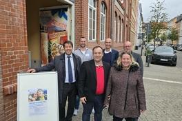 Oberbürgermeister Steffen Scheller zu Gast bei der Lebenshilfe in der Wredowstraße.