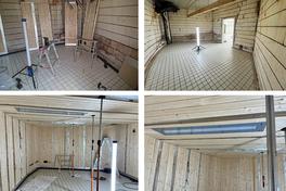 Bau der finnischen Sauna. (Foto: Marienbad)