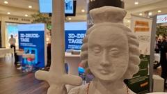 Für die große Rolandfigur war ein 3D-Drucker 120 Stunden im Einsatz,