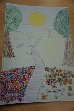 künstlerische Gestaltung des Gedichtes