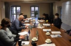 Steffen Scheller beantwortete die Fragen der Medienvertreter von Print- und Hörmedien.