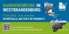 Poster für die Karrieremesse in Westbrandenburg